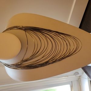 2/40 jewellry. Silver plated multi strand necklace